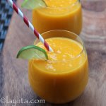 Batido de mango y maracuya