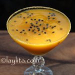 Margarita de mango y maracuyá