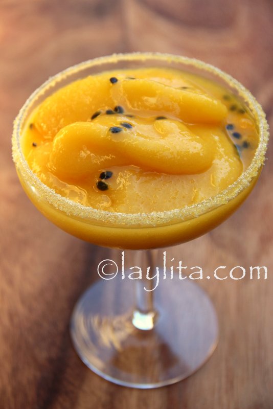 Margarita de mango y maracuya Margarita de mango y maracuya - receta facil