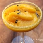 Margarita de mango y maracuya