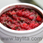 Salsa de cranberries