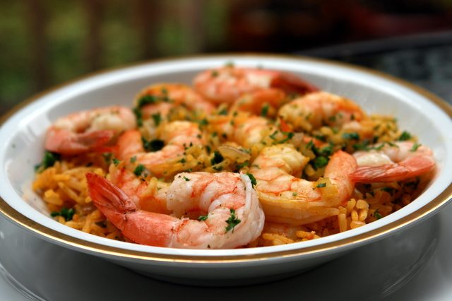 Arroz con camarones or shrimp rice