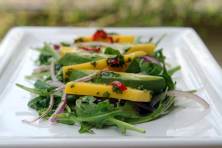 Mango avocado and arugula salad recipe